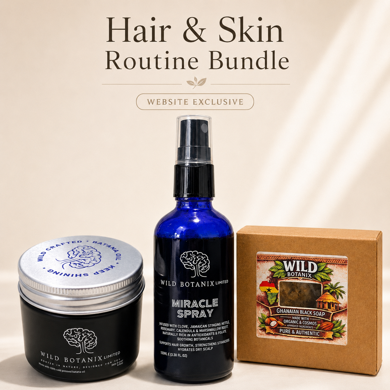 Website Exclusive Hair & Skin Routine Bundle
